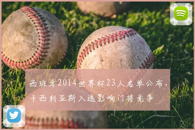 西班牙2014世界杯23人名单公布，卡西利亚斯入选影响门将竞争