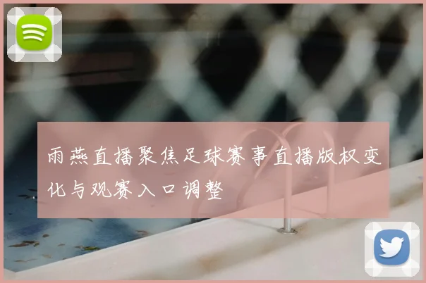 雨燕直播聚焦足球赛事直播版权变化与观赛入口调整